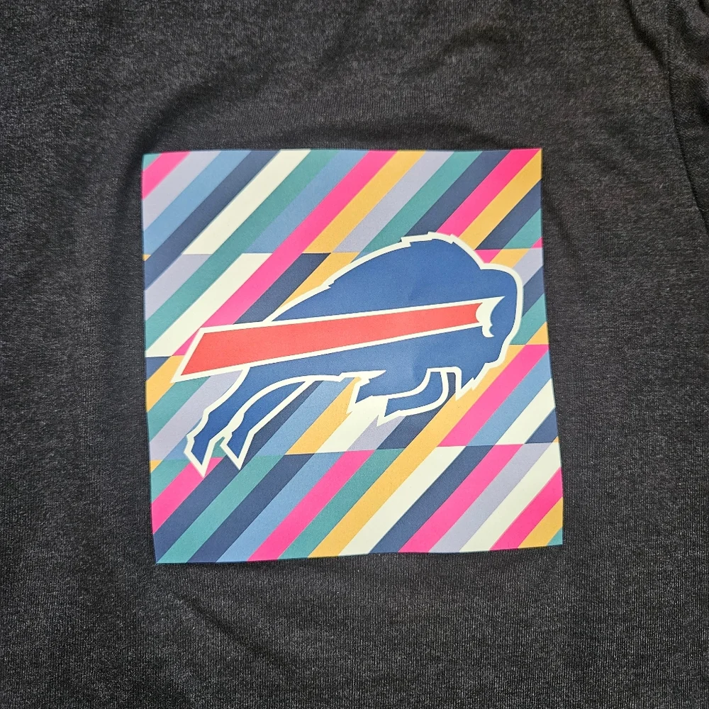 Nike Buffalo Bills Crucial Catch Shirt Black Youth Large Football Cancer NFL